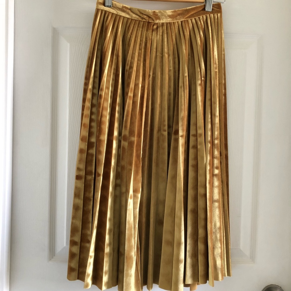 TOPSHOP - velvet skirt